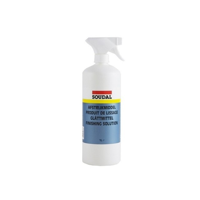 Mastic et silicone Bouteille en spray 1L pour lissage facile des silicones polyuréthanes et mastics MS Polymère