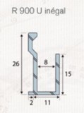 Support et fixation verre et miroir R 900 U