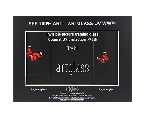 Verre pour encadrement Verre anti-reflet transparent 2 mm AR92