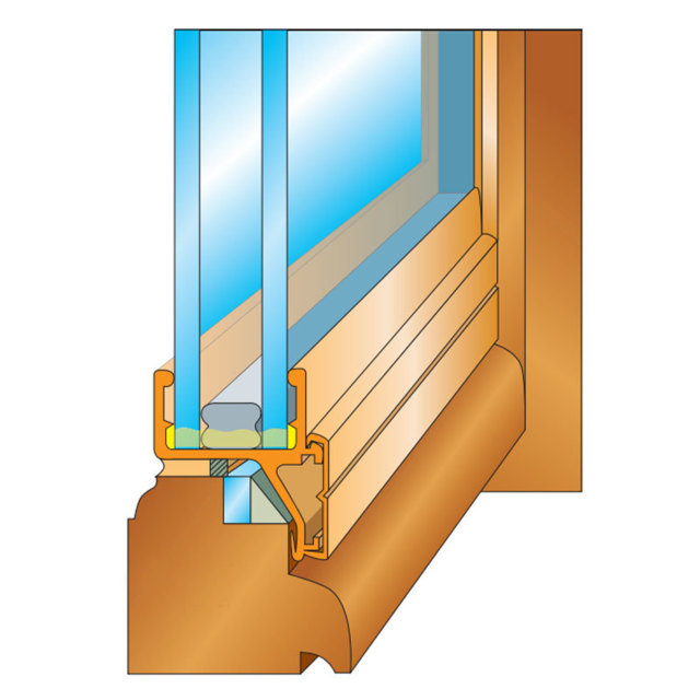 Double-vitrage Verre isolant rénovation avec argon 20 mm PVC blanc